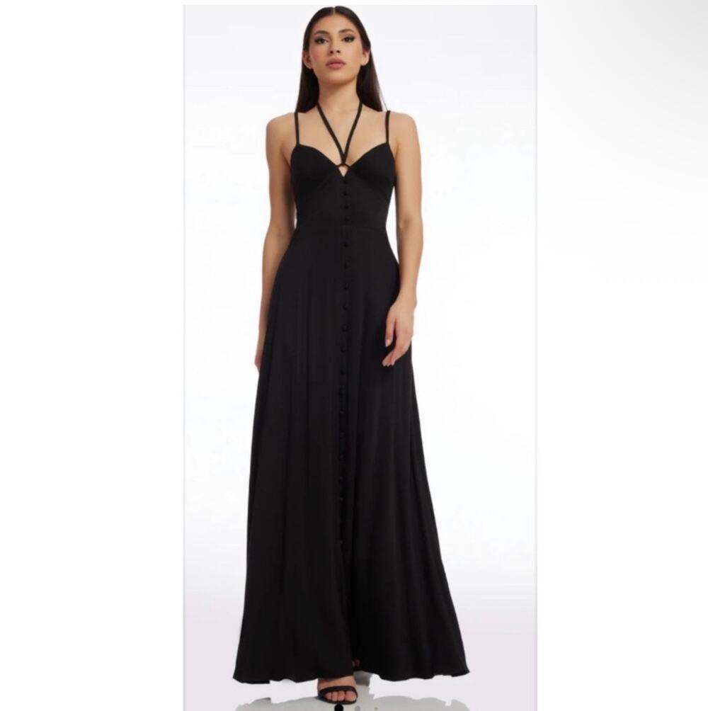 New Dress the population Mia maxi dress black size XS